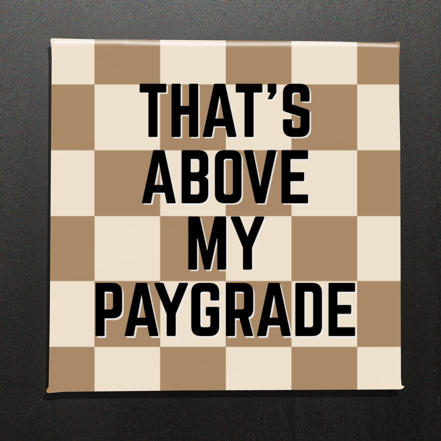 THAT'S ABOVE MY PAYGRADE - 2.5" MAGNET