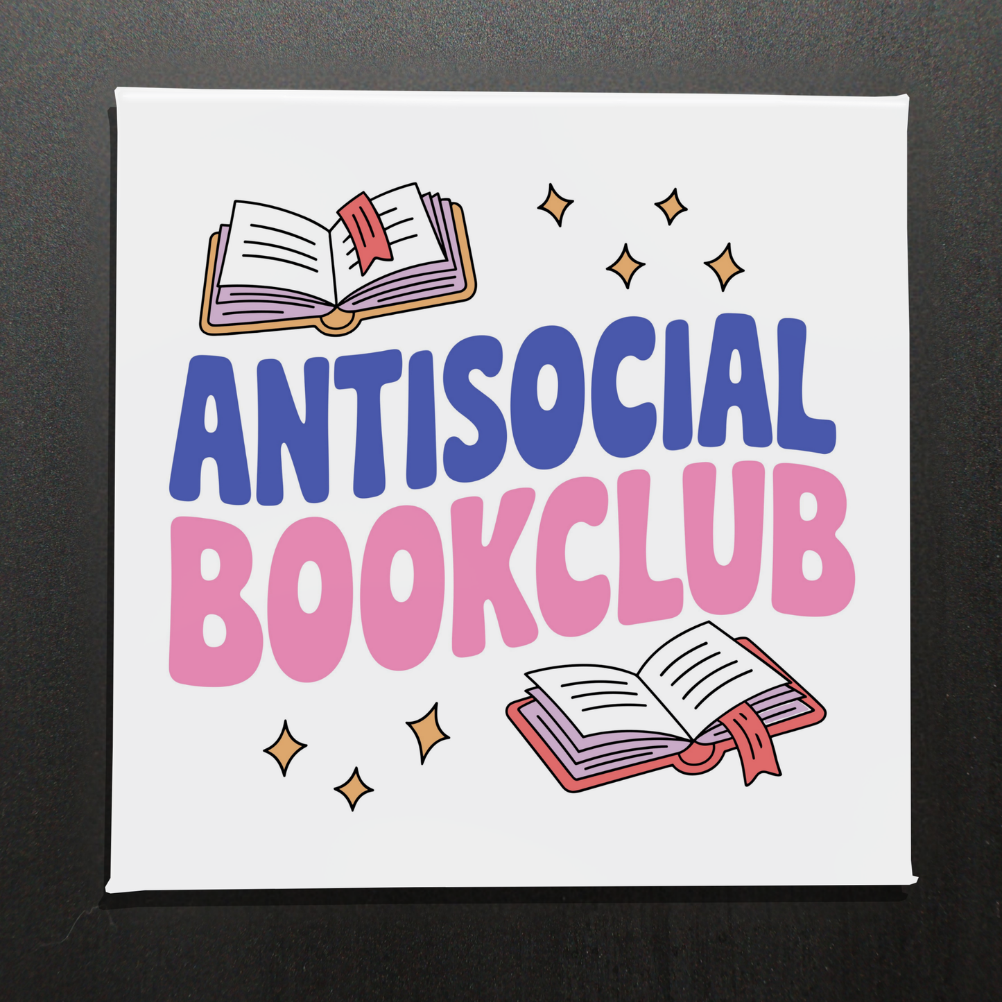 ANTISOCIAL BOOK CLUB - 2.5" MAGNET
