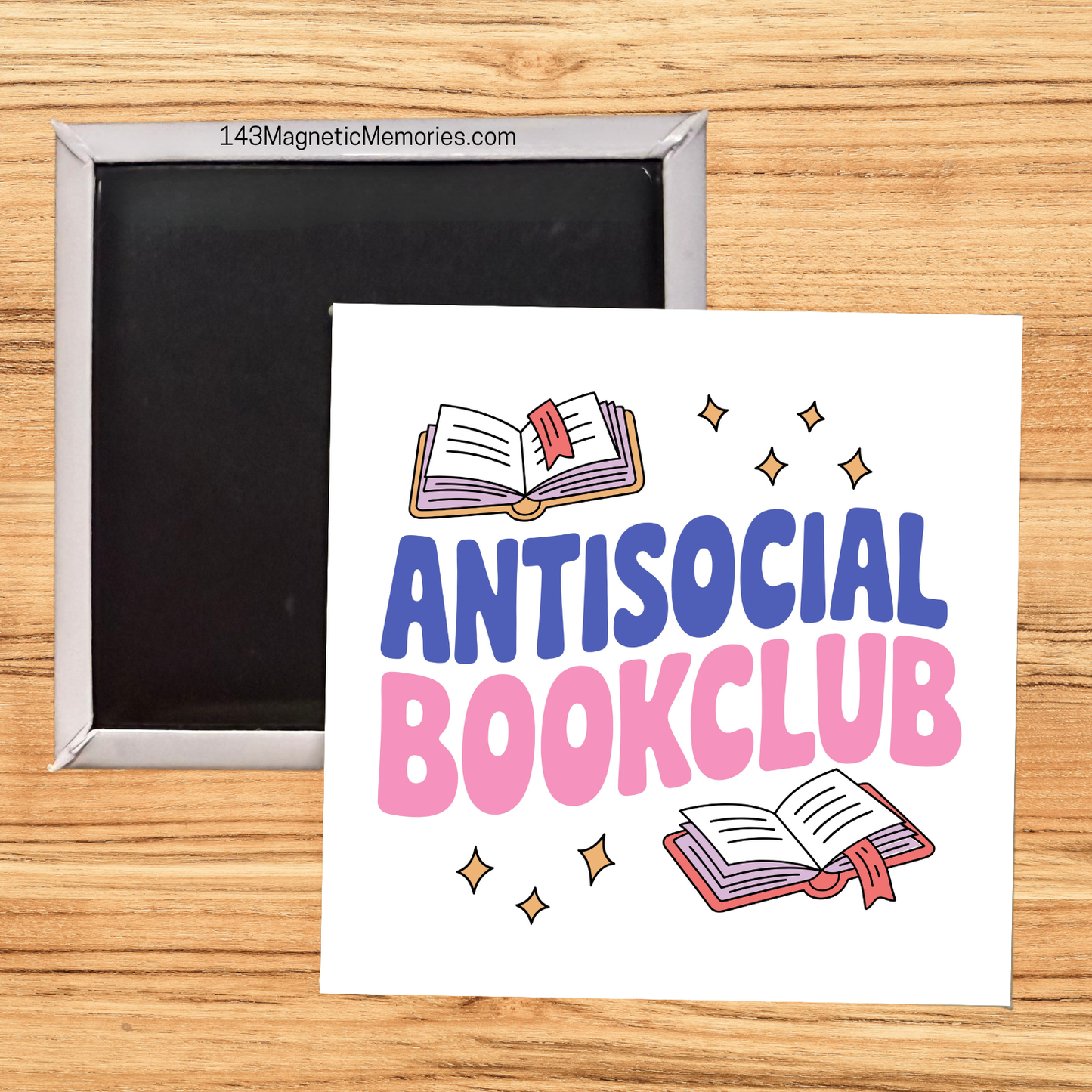 ANTISOCIAL BOOK CLUB - 2.5" MAGNET