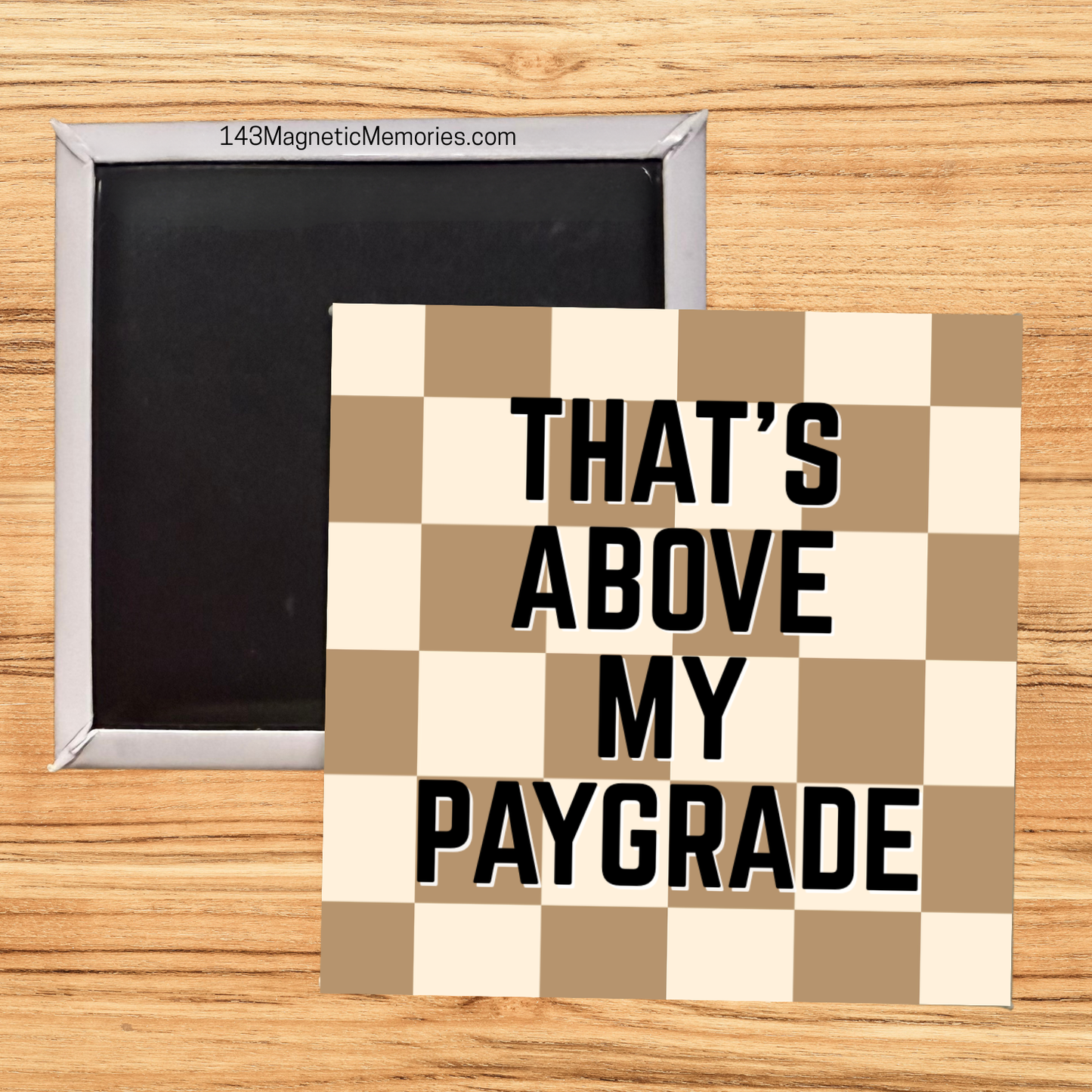 THAT'S ABOVE MY PAYGRADE - 2.5" MAGNET