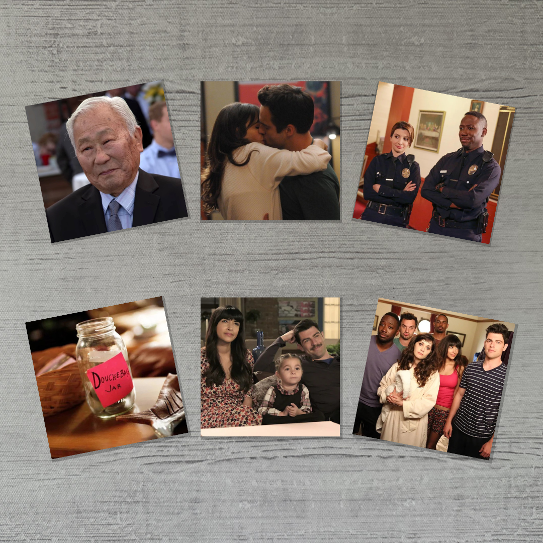 NEW GIRL SET of 6 - 2.5" MAGNET