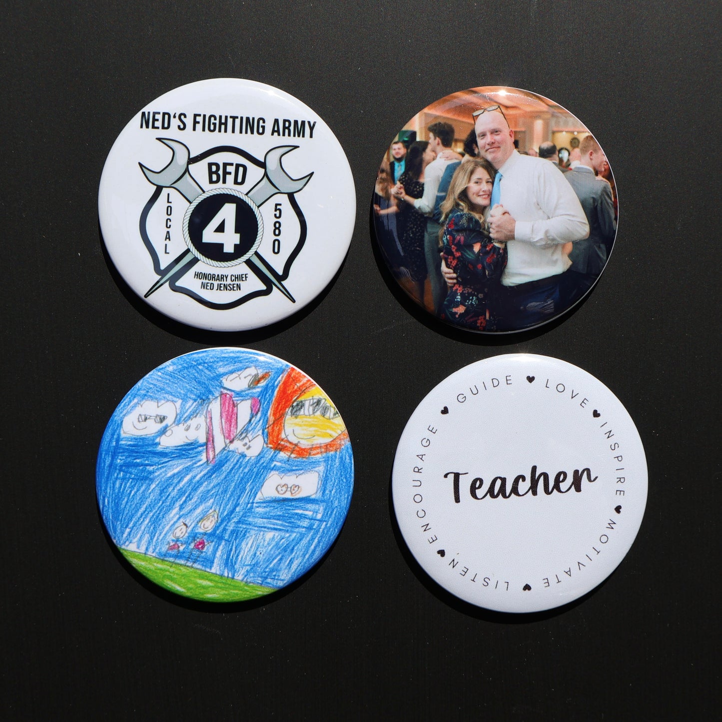 2.25" Round Custom Photo Magnets