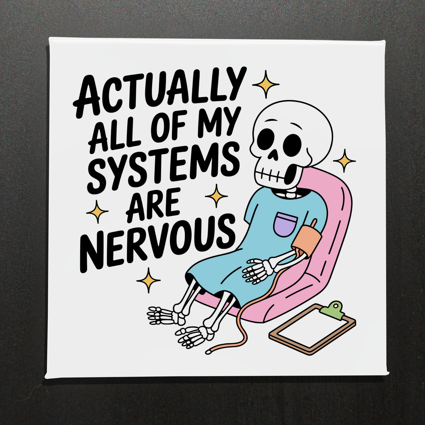 ACTUALLY ALL MY SYSTEMS ARE NERVOUS - 2.5" MAGNET