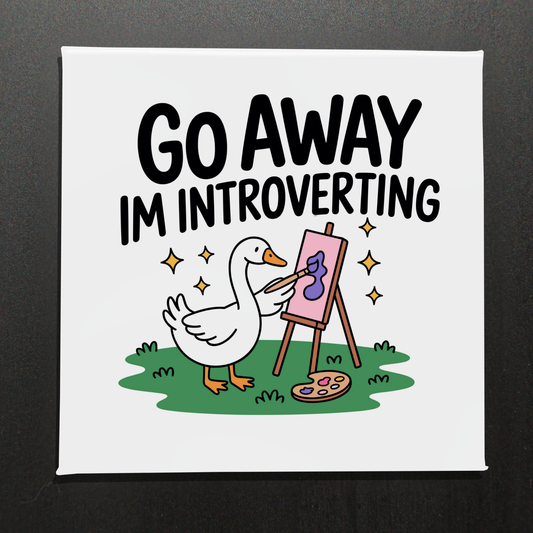 GO AWAY I'M INTROVERTING - 2.5" MAGNET