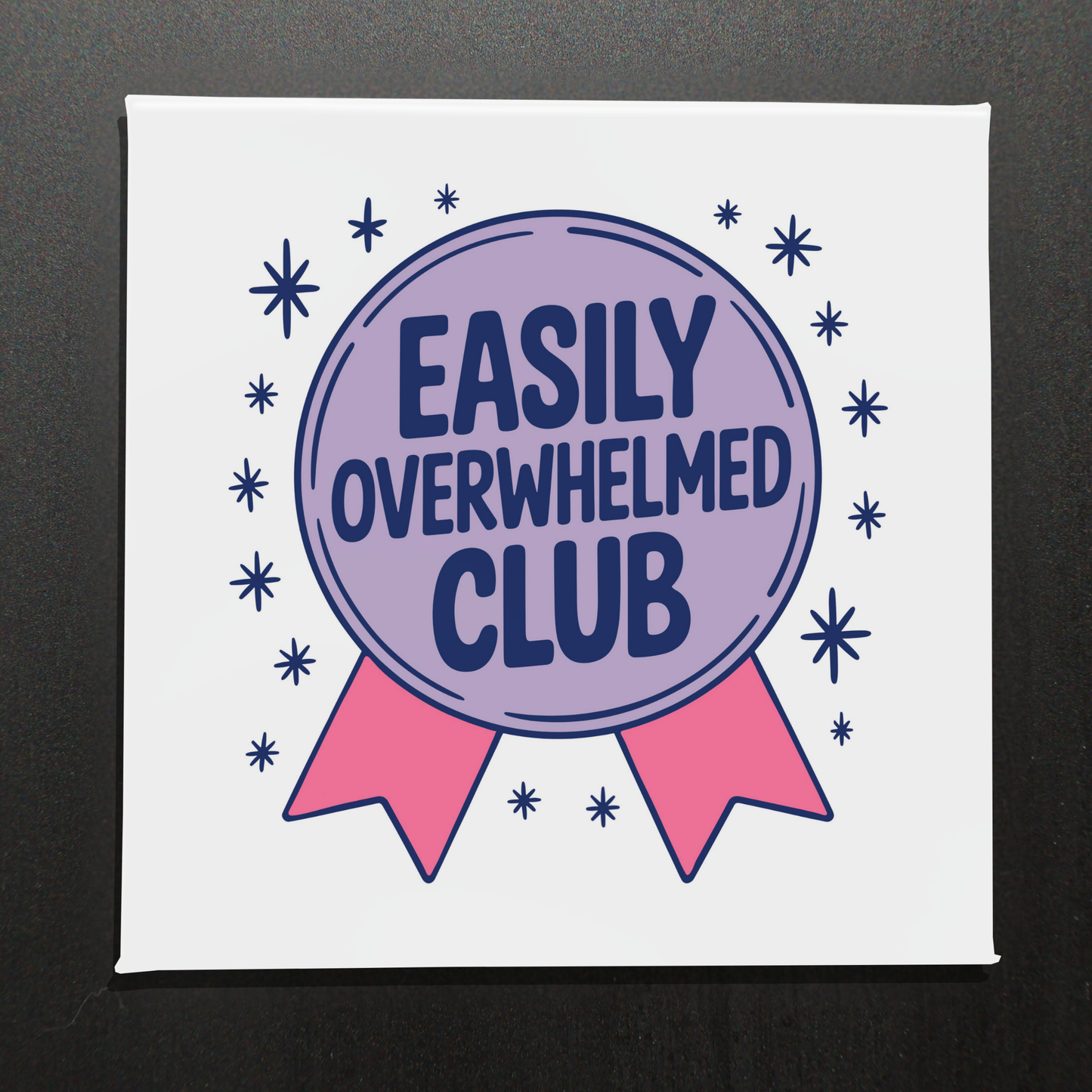 EASILY OVERWHELMED CLUB - 2.5" MAGNET