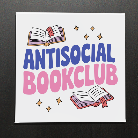ANTISOCIAL BOOK CLUB - 2.5" MAGNET