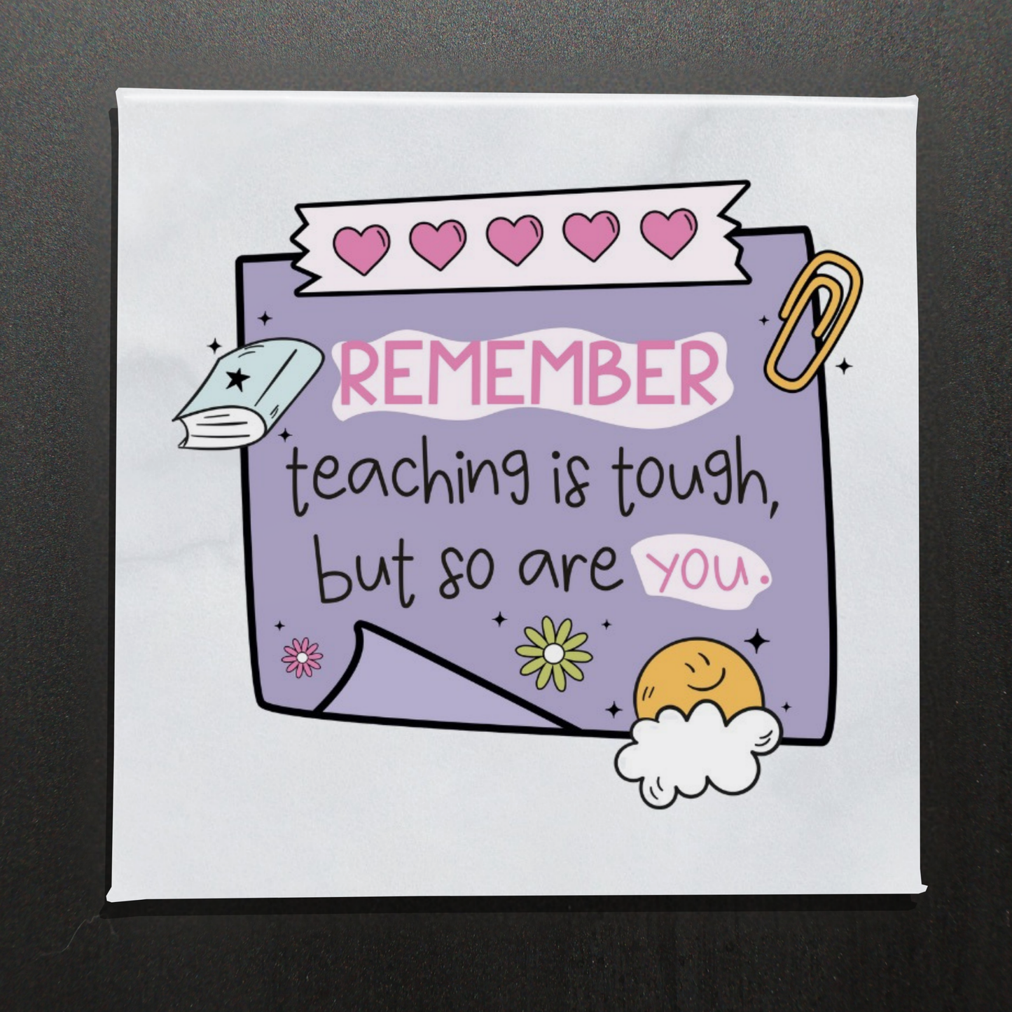 REMEMBER TEACHING IS TOUGH, BUT SO ARE YOU - 2.5" MAGNET