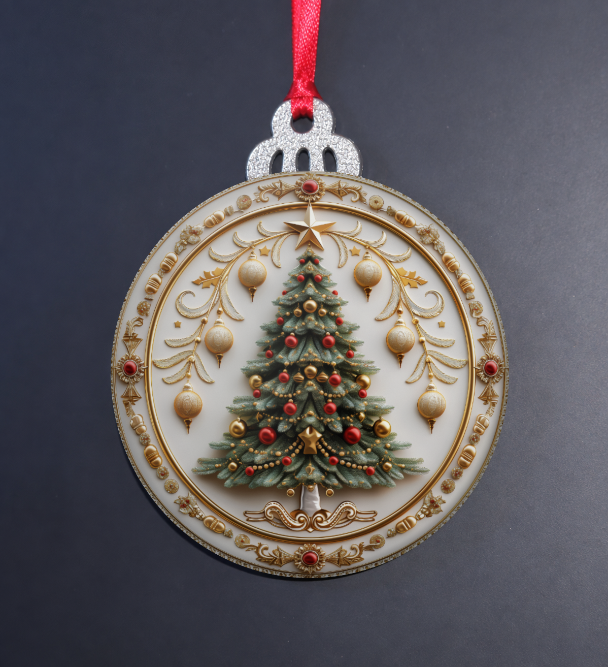 Ornate Christmas Tree Clearance Ornament