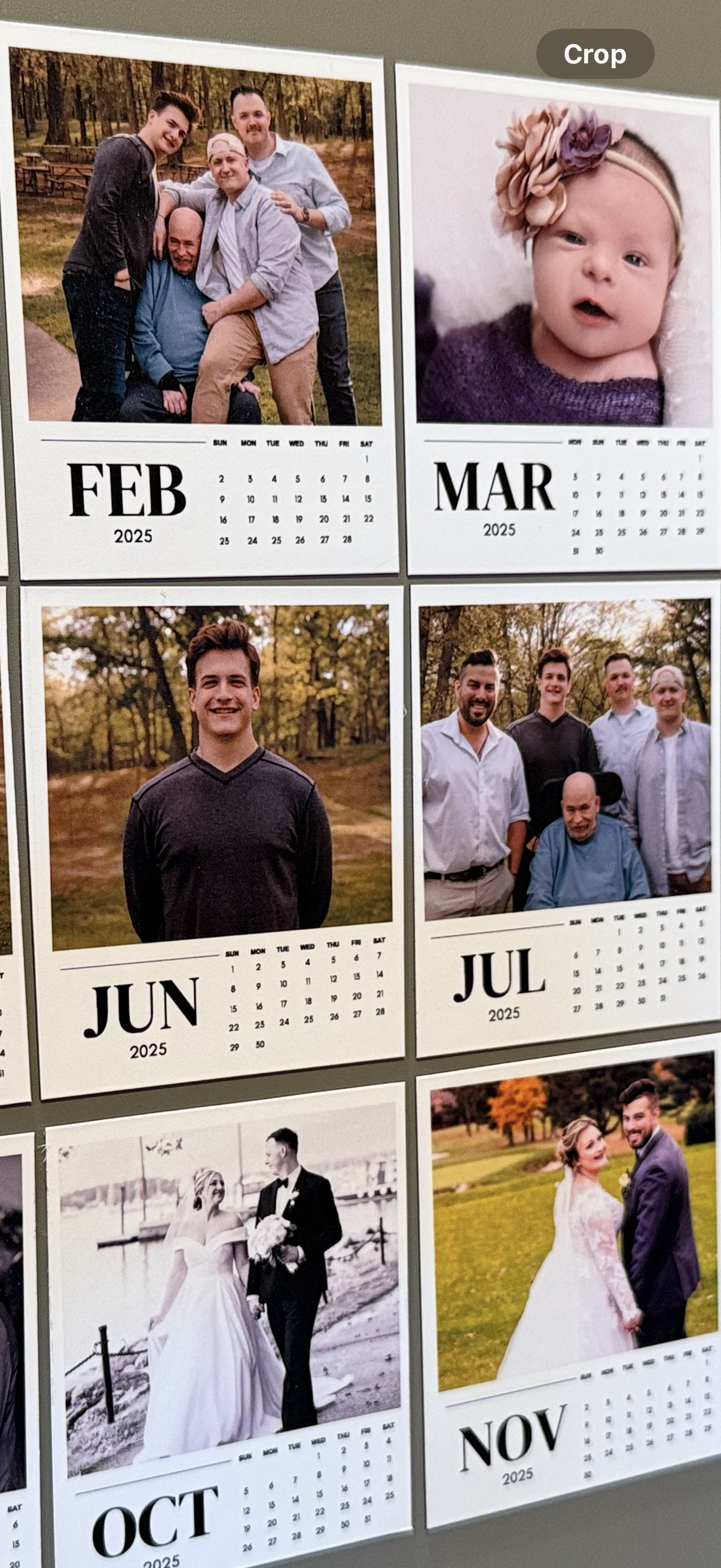 Custom Calendar Magnets with Personalized Photos