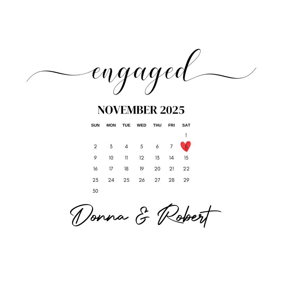 Personalized Calendar Christmas Ornament