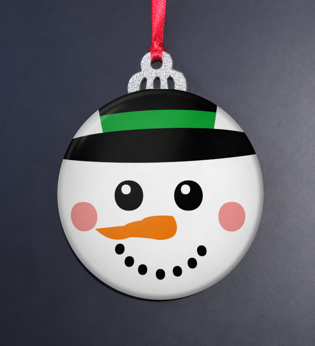 Snowman Face Clearance Christmas Ornament