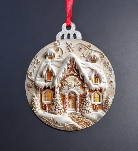 Gingerbread House Christmas Ornament