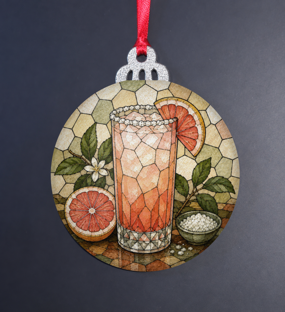 Paloma Stained Glass Ornament