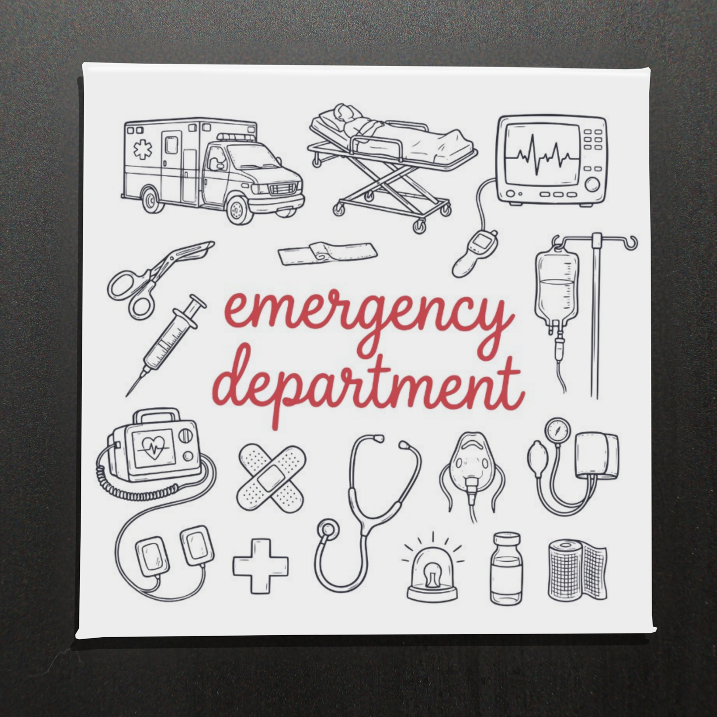 EMERGENCY DEPARTMENT - 2.5” MAGNET
