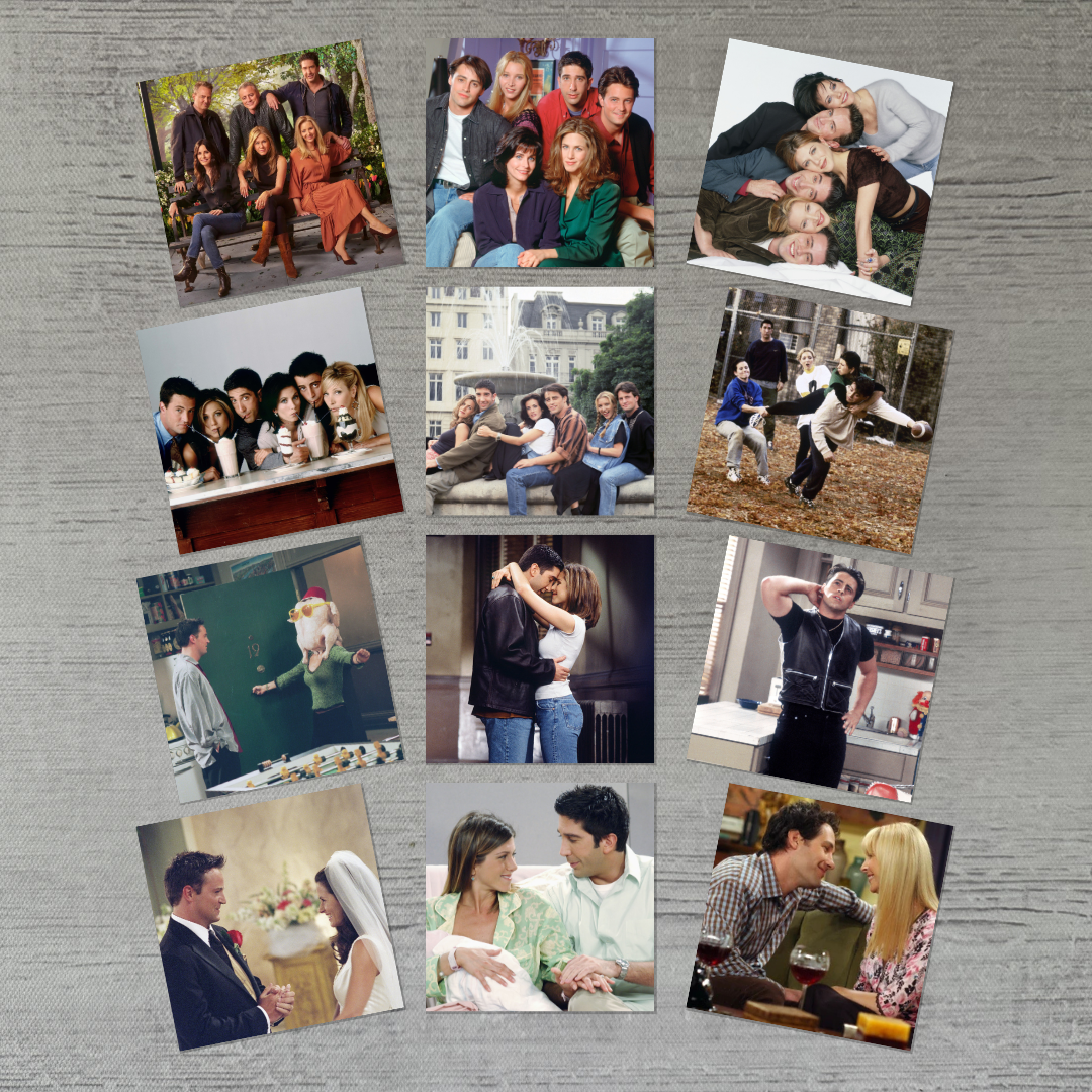 FRIENDS SET of 12 - 2.5" MAGNET