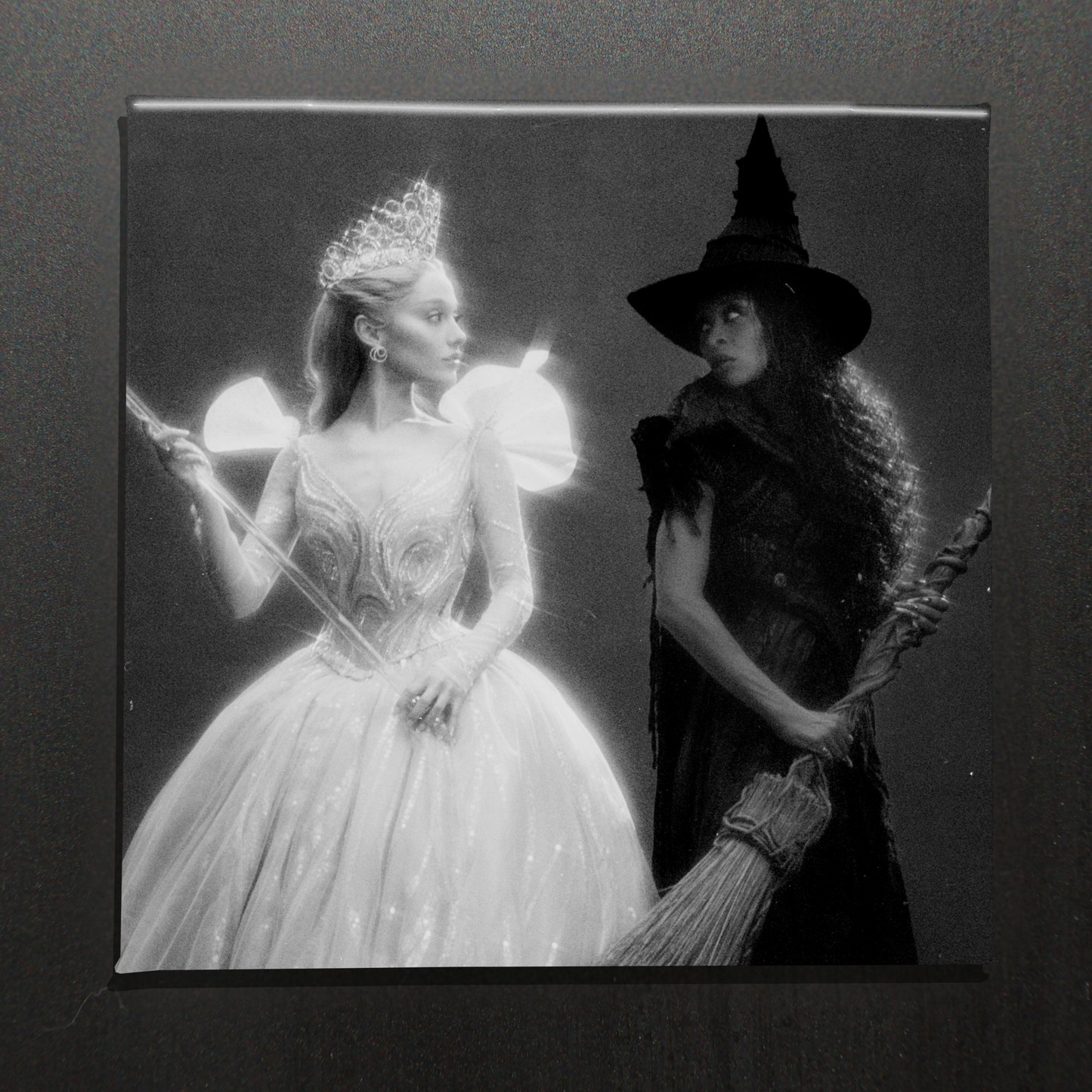 BLACK AND WHITE WICKED - 2.5” MAGNET
