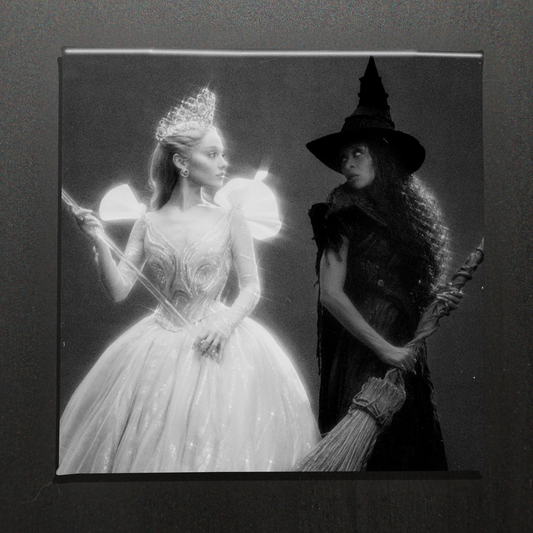BLACK AND WHITE WICKED - 2.5” MAGNET
