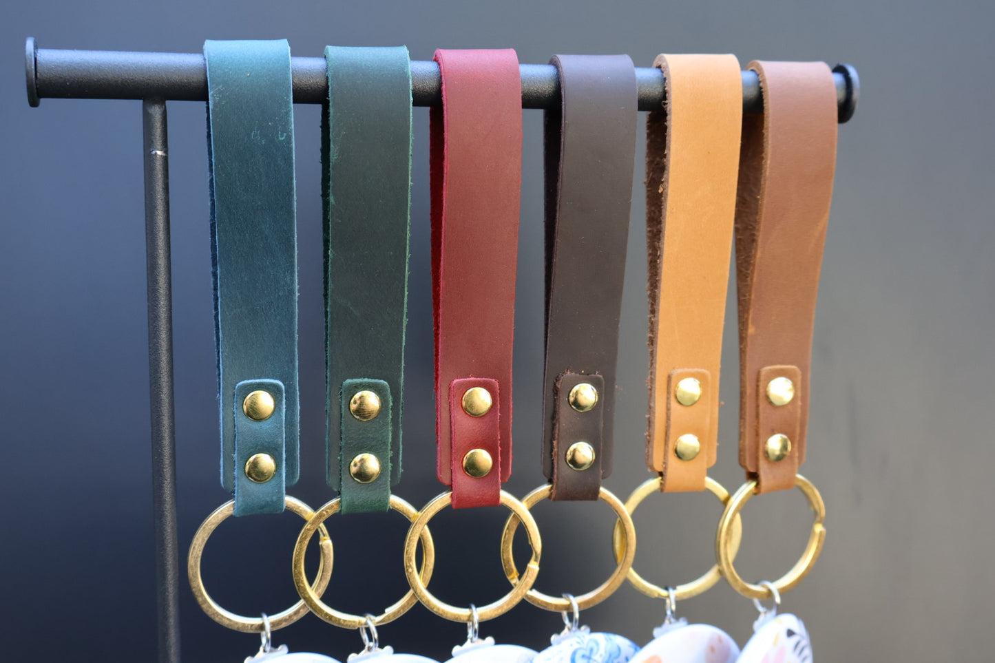 Custom Photo Keychains w/ Cowhand Leather Keychain