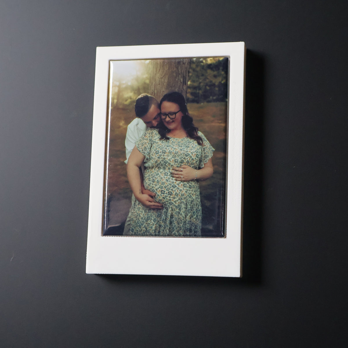 Custom 2x3 Portrait Polaroid-Style Photo Magnet