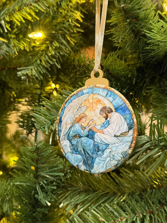 Annunciation Stained Glass Ornament D