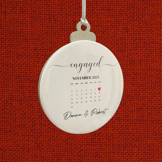 Personalized Calendar Christmas Ornament