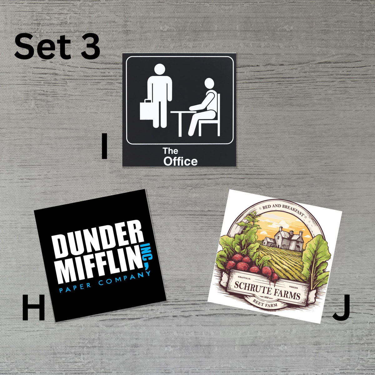 The Office Magnets | 2.5" Custom Made Funny Character Memes | Michael Scott Schrutt Farms Dunder Mifflin